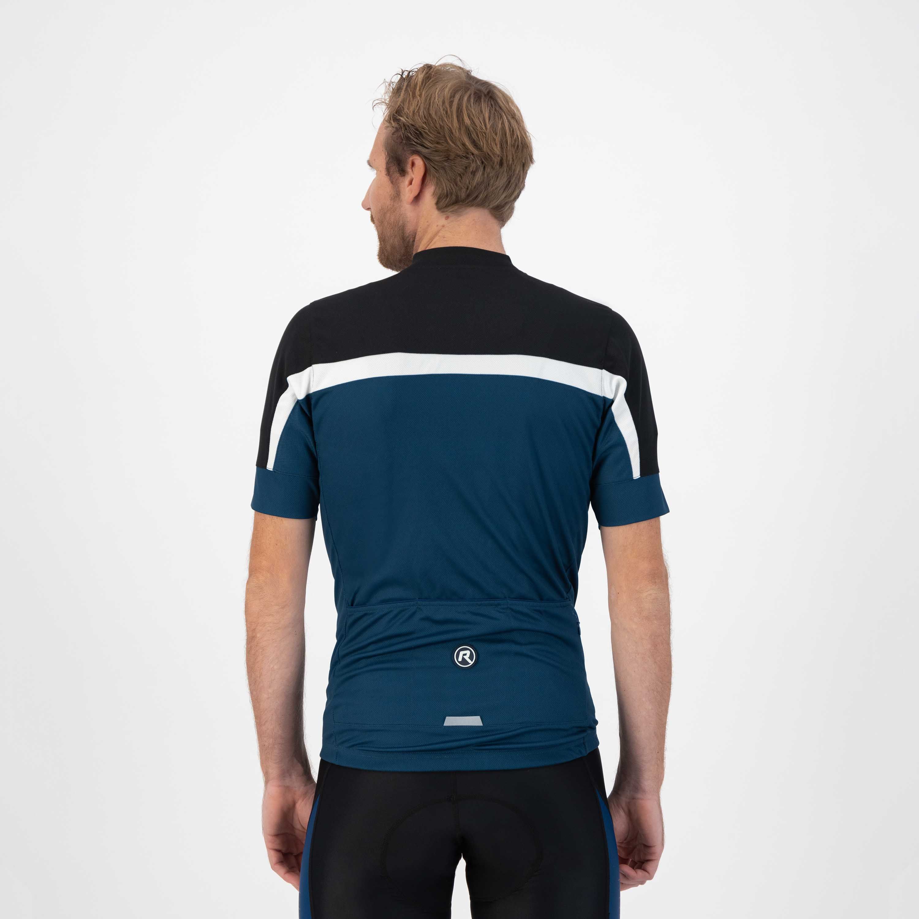 Rogelli Course Schwarz/Blau Herren Radtrikot Kurzarm