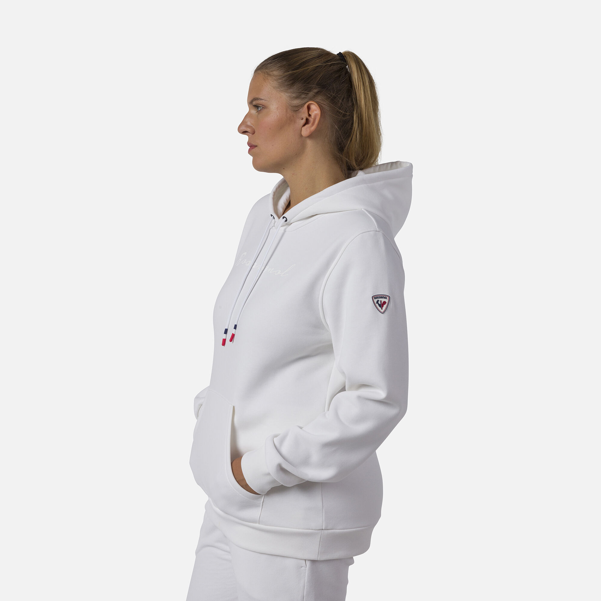 Sweat à capuche molletonné Logo Femme