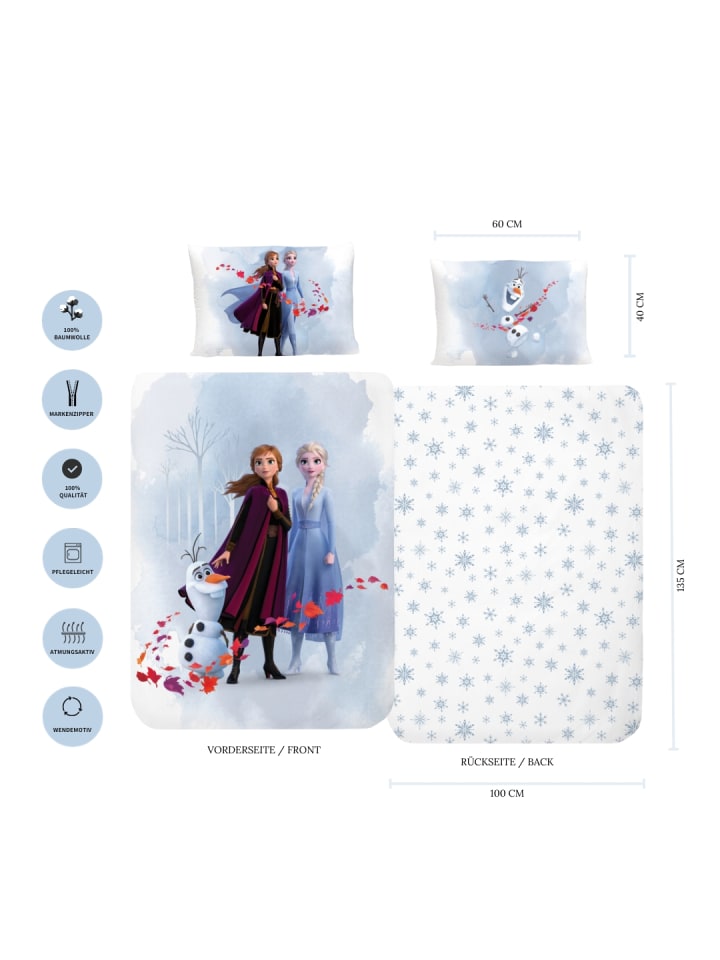 Disney Frozen Baby Bettwäsche-Set Flanell 