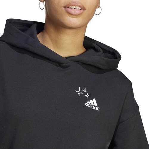 DAMEN KAPUZENSWEAT SCRIBBLE EMBROIDERY FRENCH TERRY