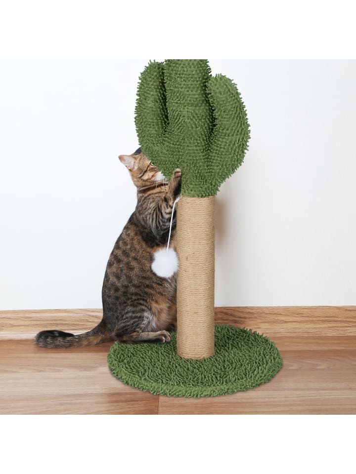 relaxdays Kratzsäule in Natur/ Grün - (H)59 x Ø 31 cm günstig kaufen onesize
