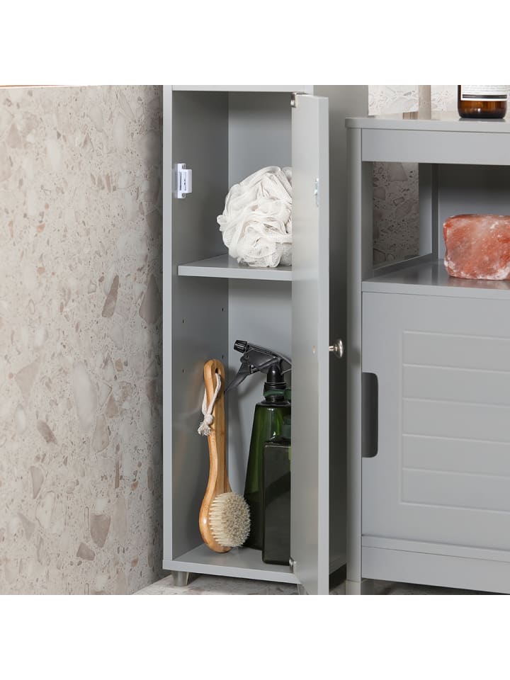 SoBuy Hochschrank in Hellgrau - (B)20 x (H)180 x (T)20cm günstig kaufen onesize