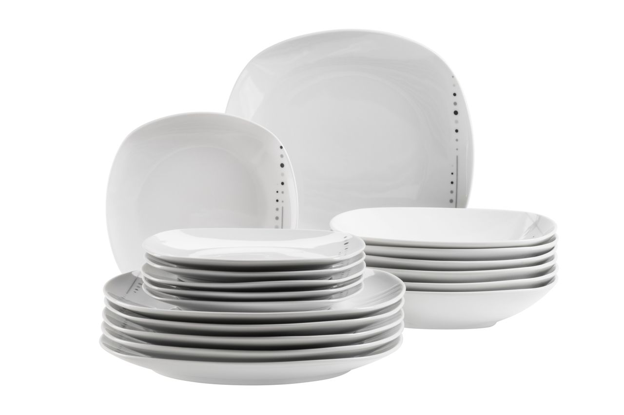 Mäser Serie Fadilla, Tellerset 18 teilig für 6 Personen