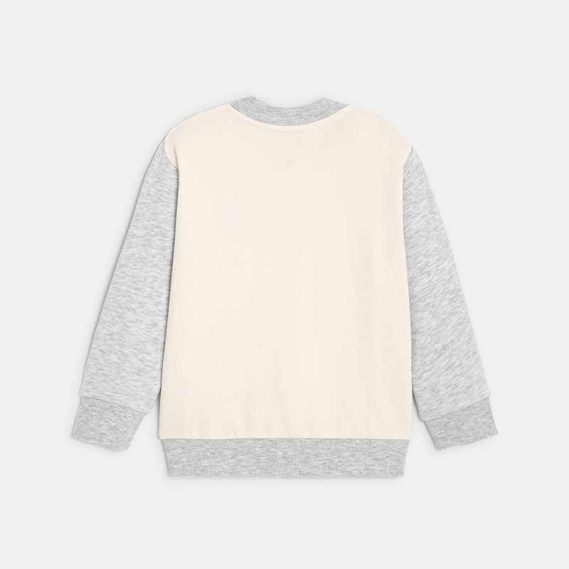 Gilet bébé garçon molleton broderie bouclette gris Catimini