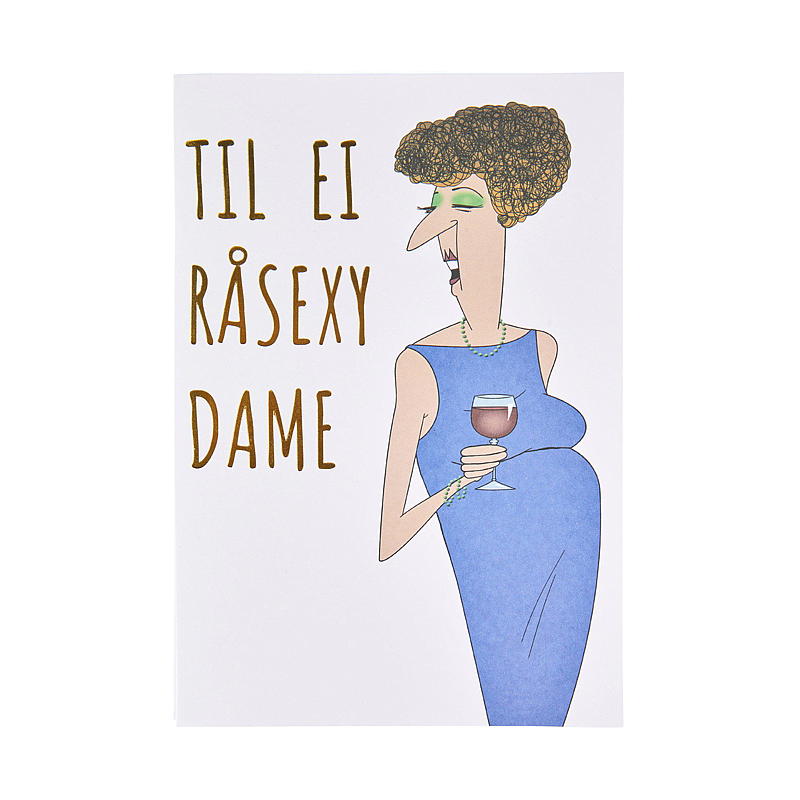 Kort til ei råsexy dame