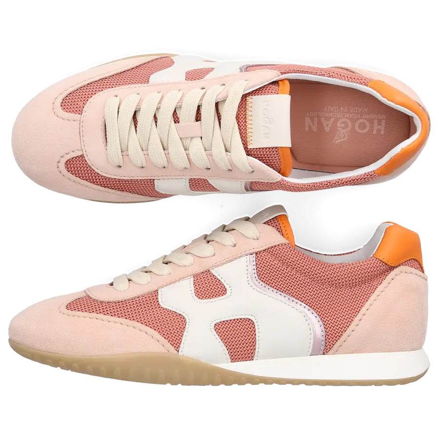 Hogan - Sneaker low OLYMPIA Veloursleder - pink