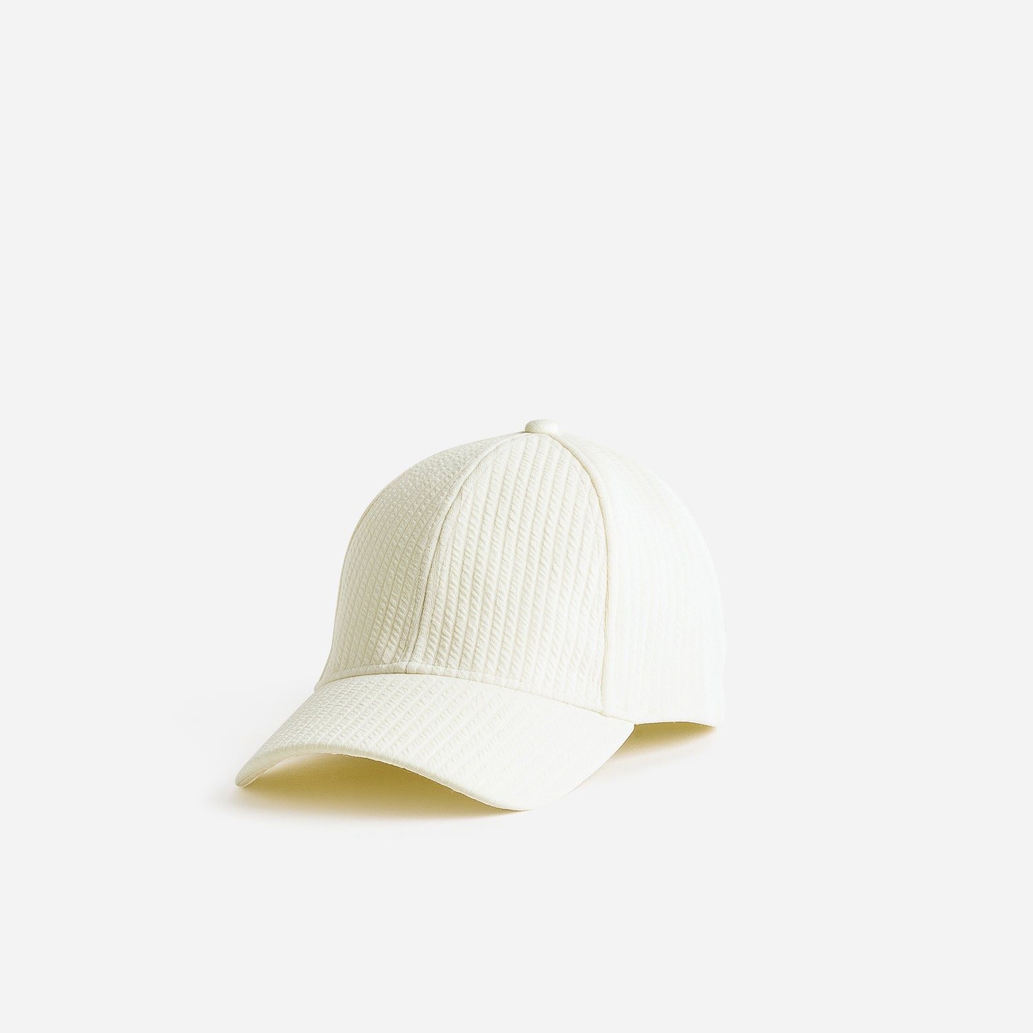 Casquette TEXTO écrue côtelée