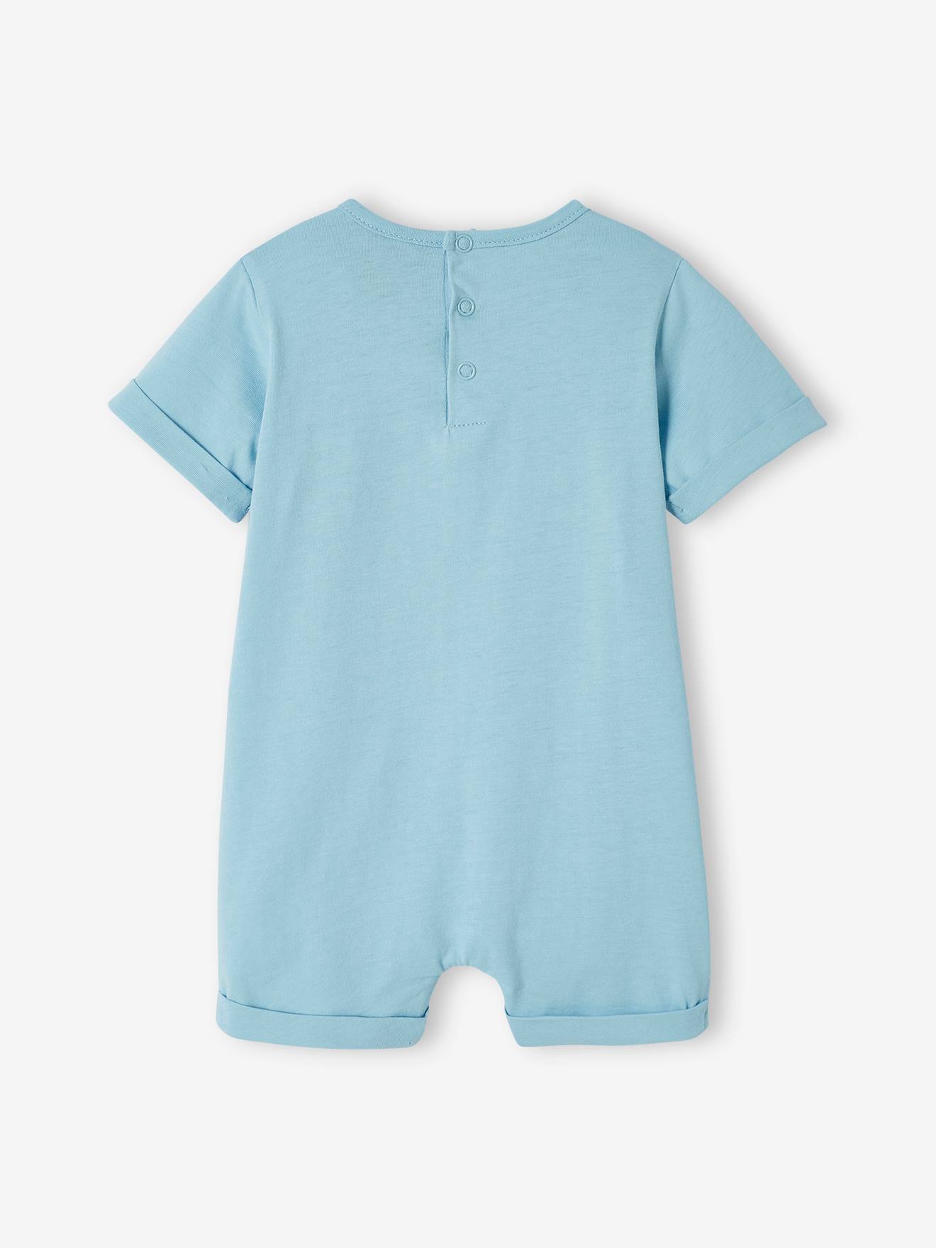 Snoopy 2er-Pack Baby Kurzoveralls PEANUTS SNOOPY - hellblau