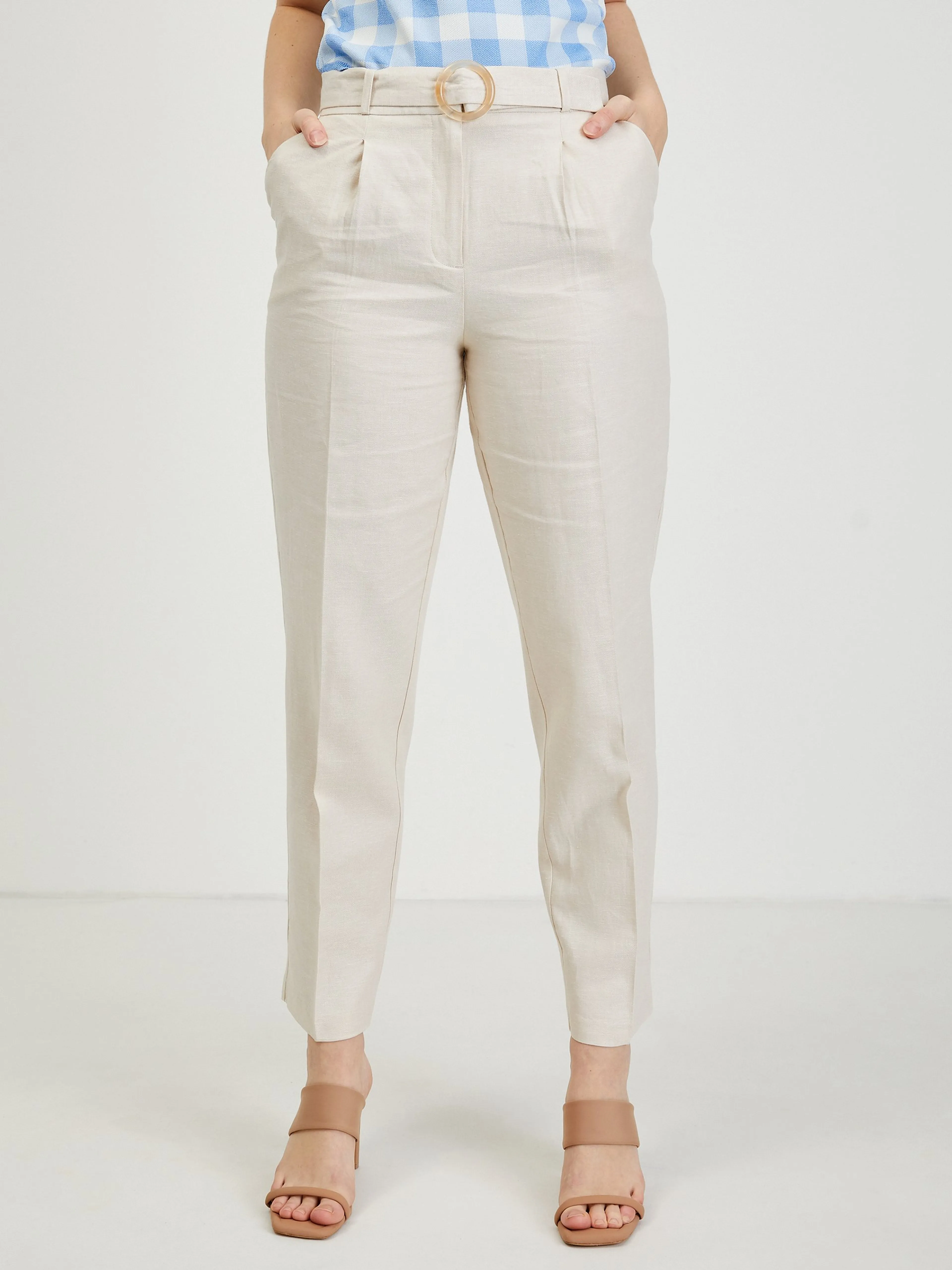 Beigefarbene Damenhose ORSAY