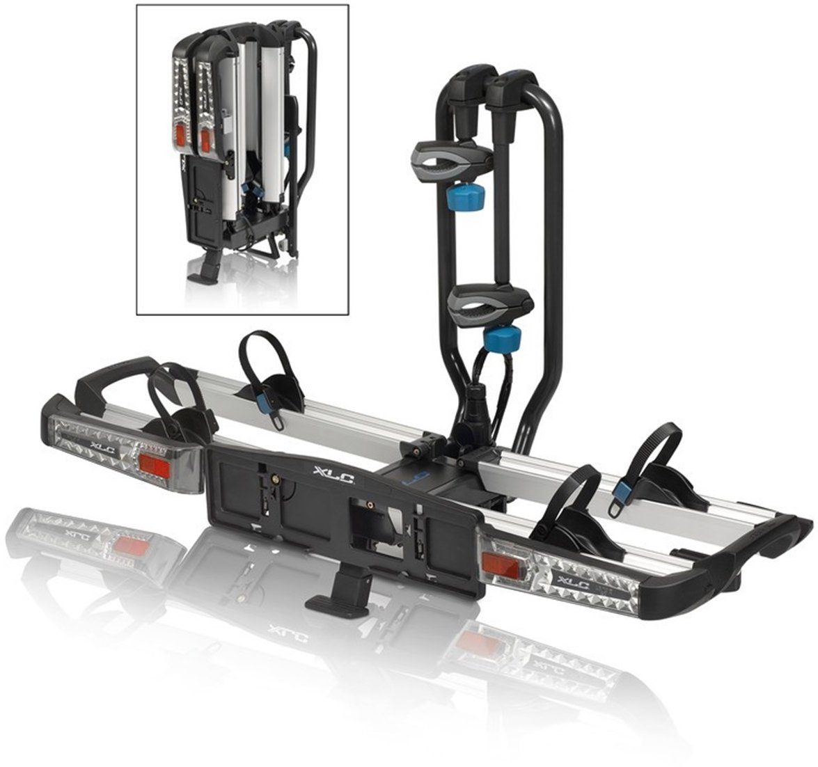 XLC Kupplungsfahrradträger Azura Xtra LED, für max. 2 Räder, (1-tlg)