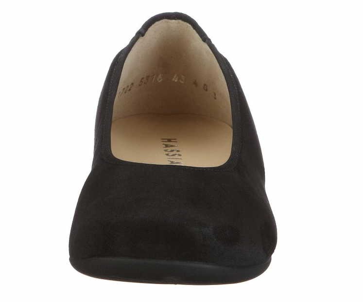 HASSIA Klassische Slipper schwarz Petra