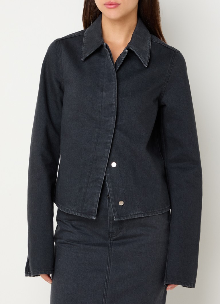 GESCHLOSSEN Bio-Baumwoll-Denimbluse