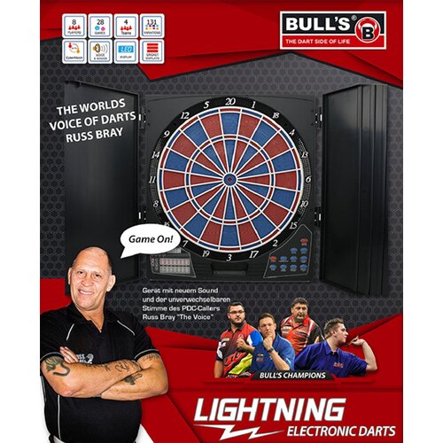 BULL'S DARTBOARD LIGHTNING RB SOUND ELEKTRONIK DARTBOARD