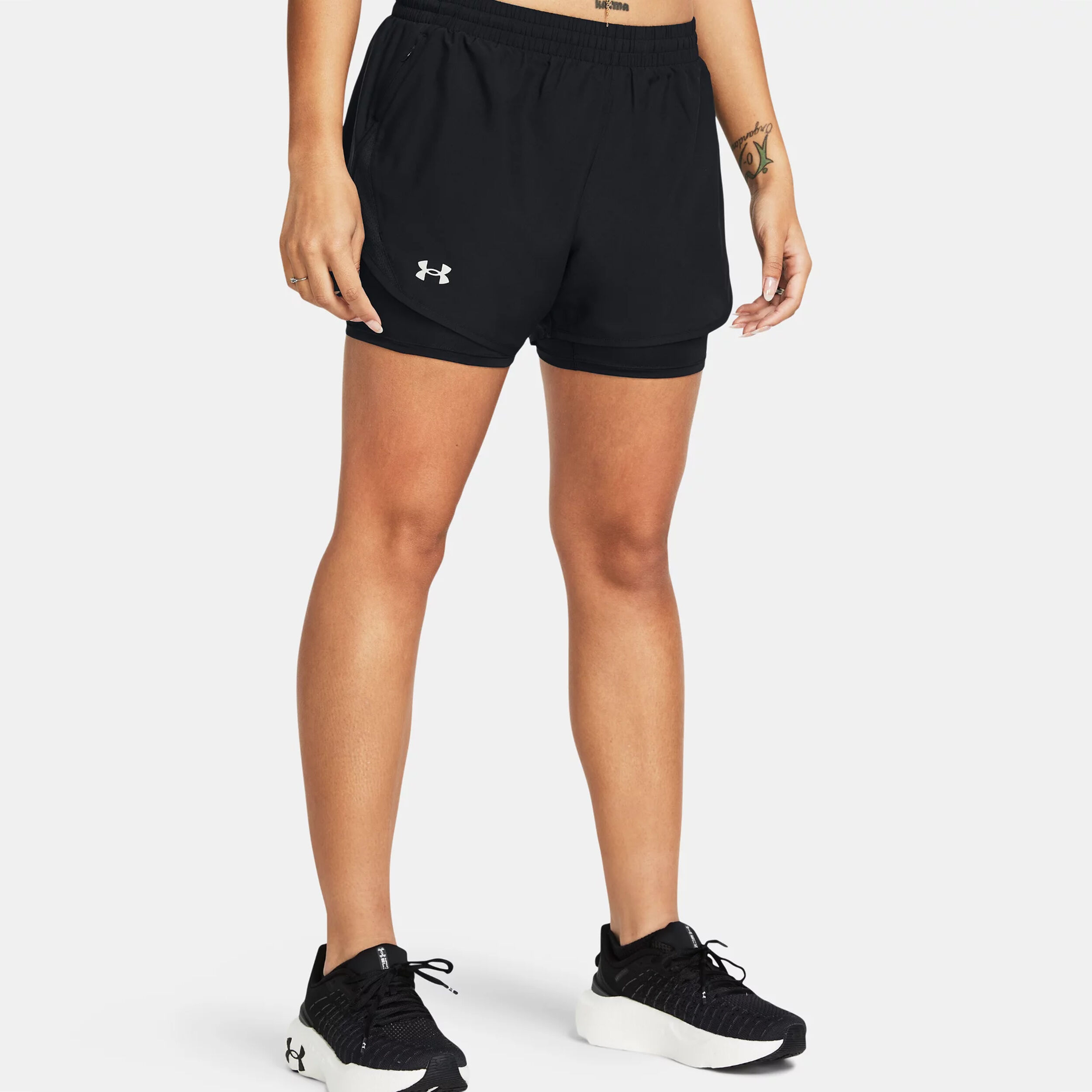 Fly By 2in1 Shorts Damen - Schwarz