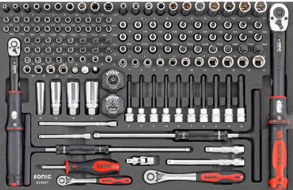 Sonic 734977 Wózek narzędziowy z wypełnieniem | NEXT S9 | 349 elementów