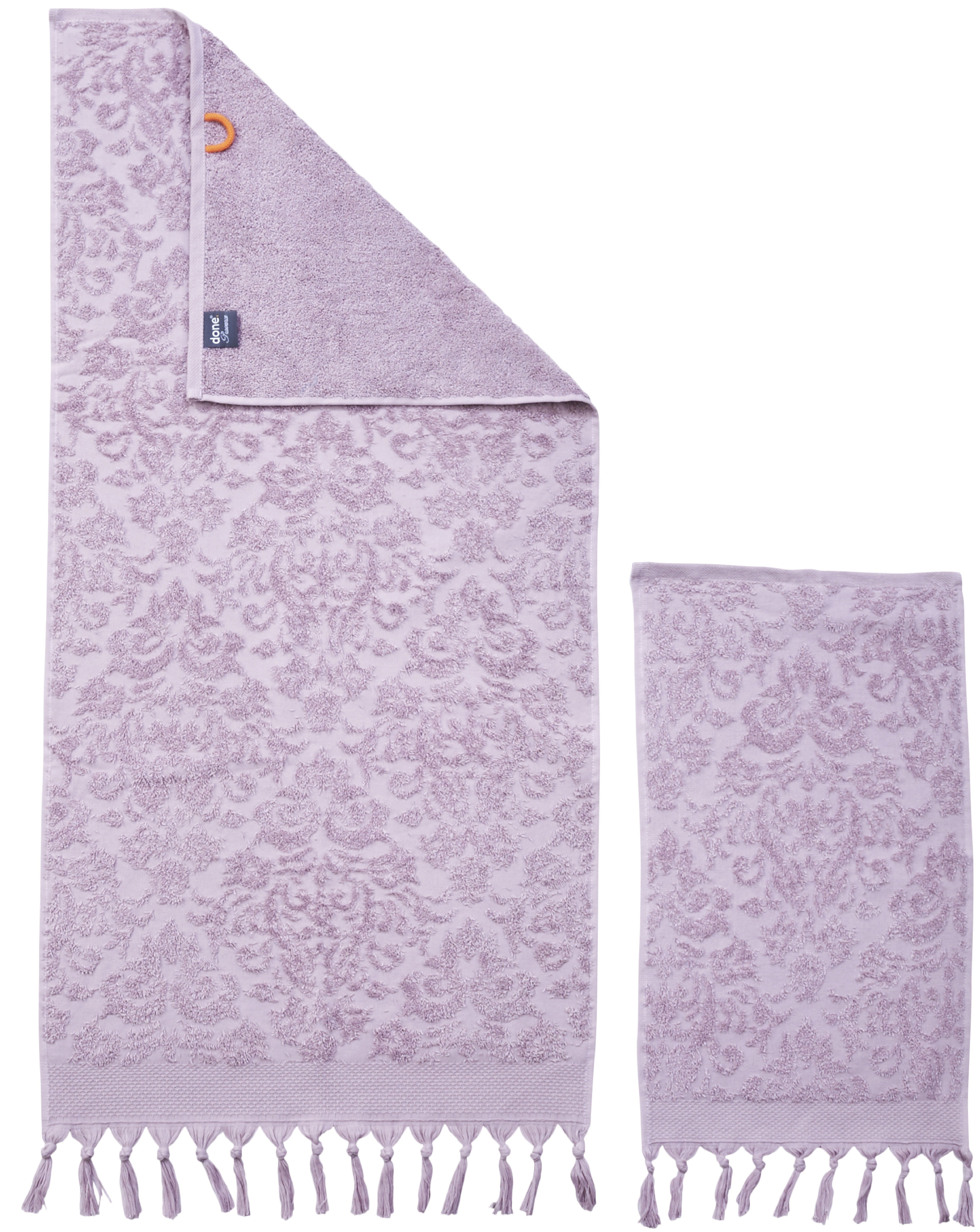 done.® Handtuch Set Provence Ornaments, Walkfrottier, (Set, 4-tlg), Uni Farben, Ornamente, in verschiedenen Set Varianten erhältlich