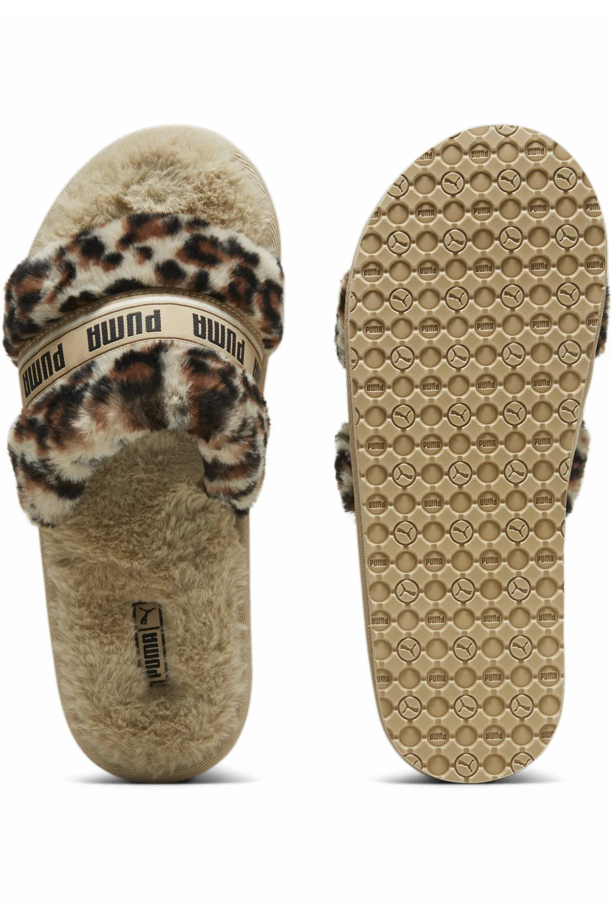 Puma  Pantolette - Beige - Flacher Absatz