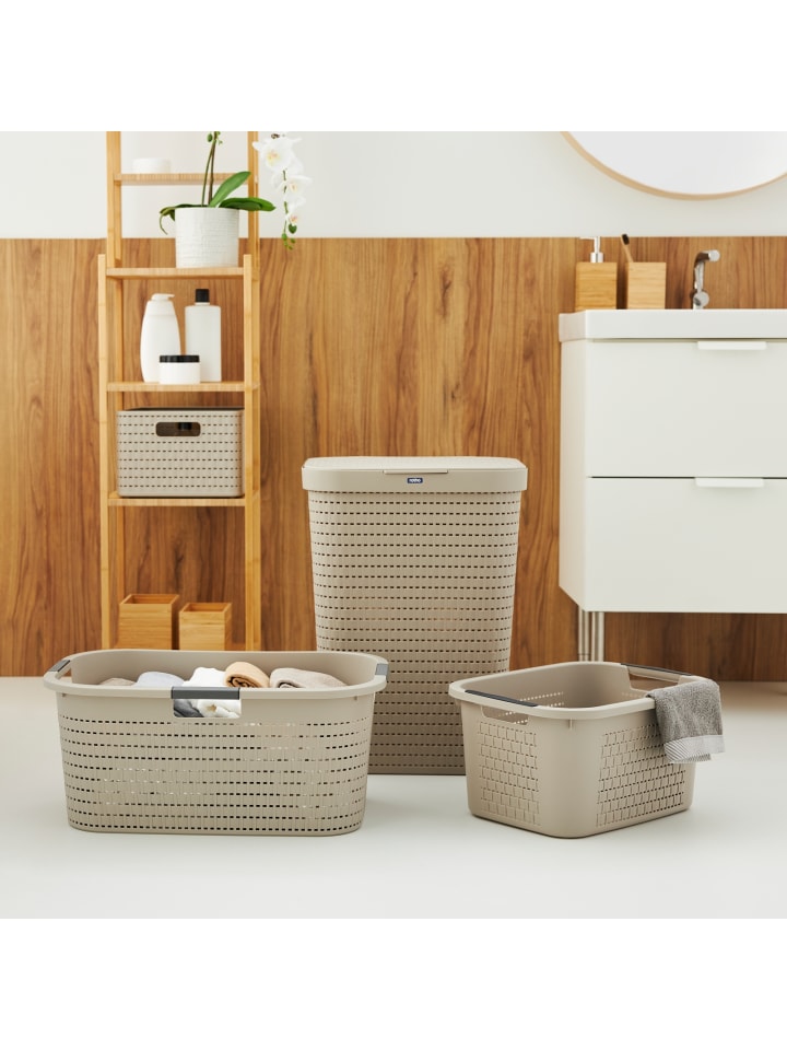 Rotho Country Wäschesammler 55l in Cappuccino günstig kaufen onesize