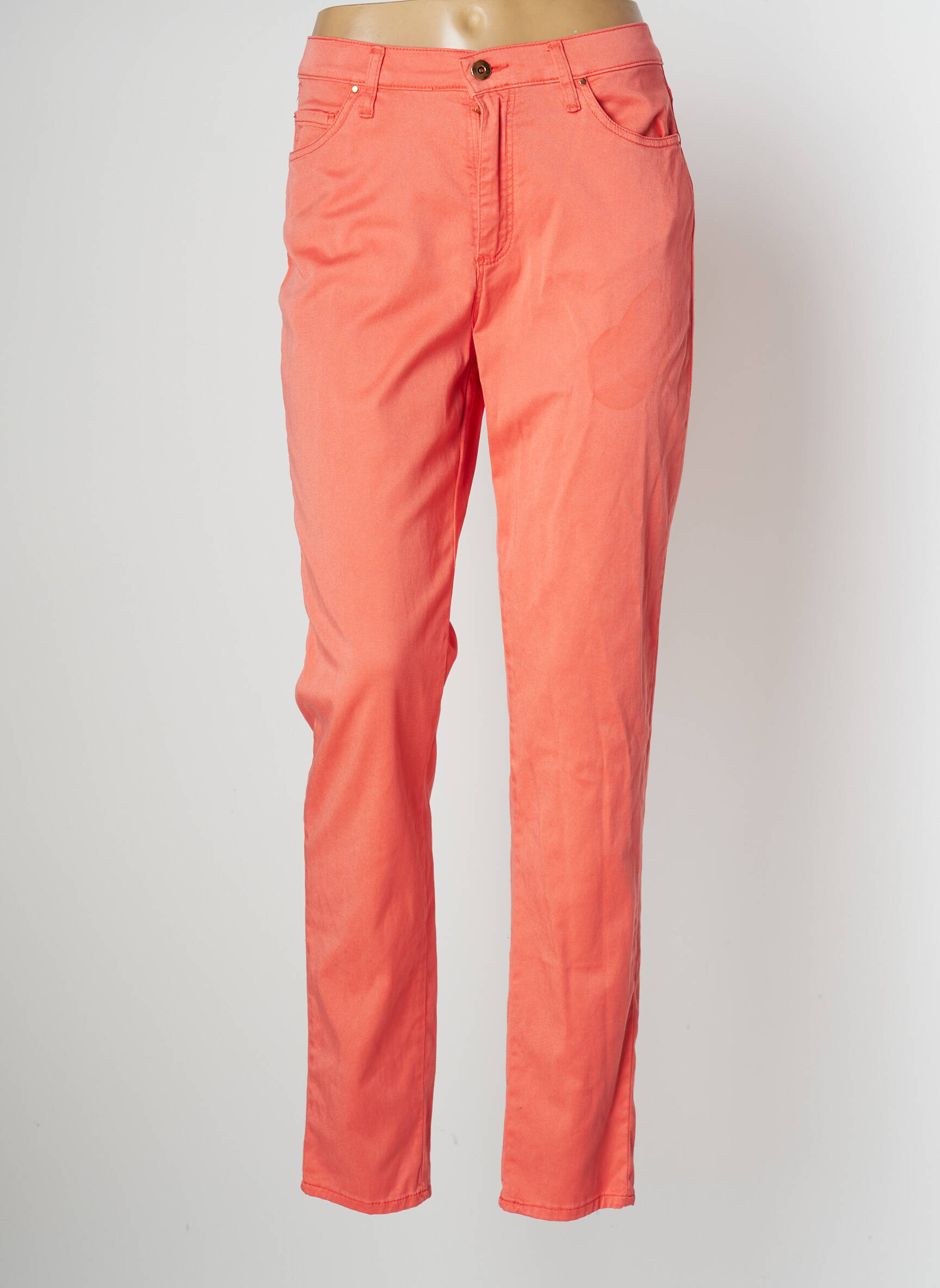 Lcdn Jeans Coupe Slim Femme couleur rouge