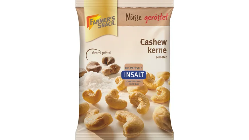 FARMER'S SNACK Cashewkerne InSalt 125 g