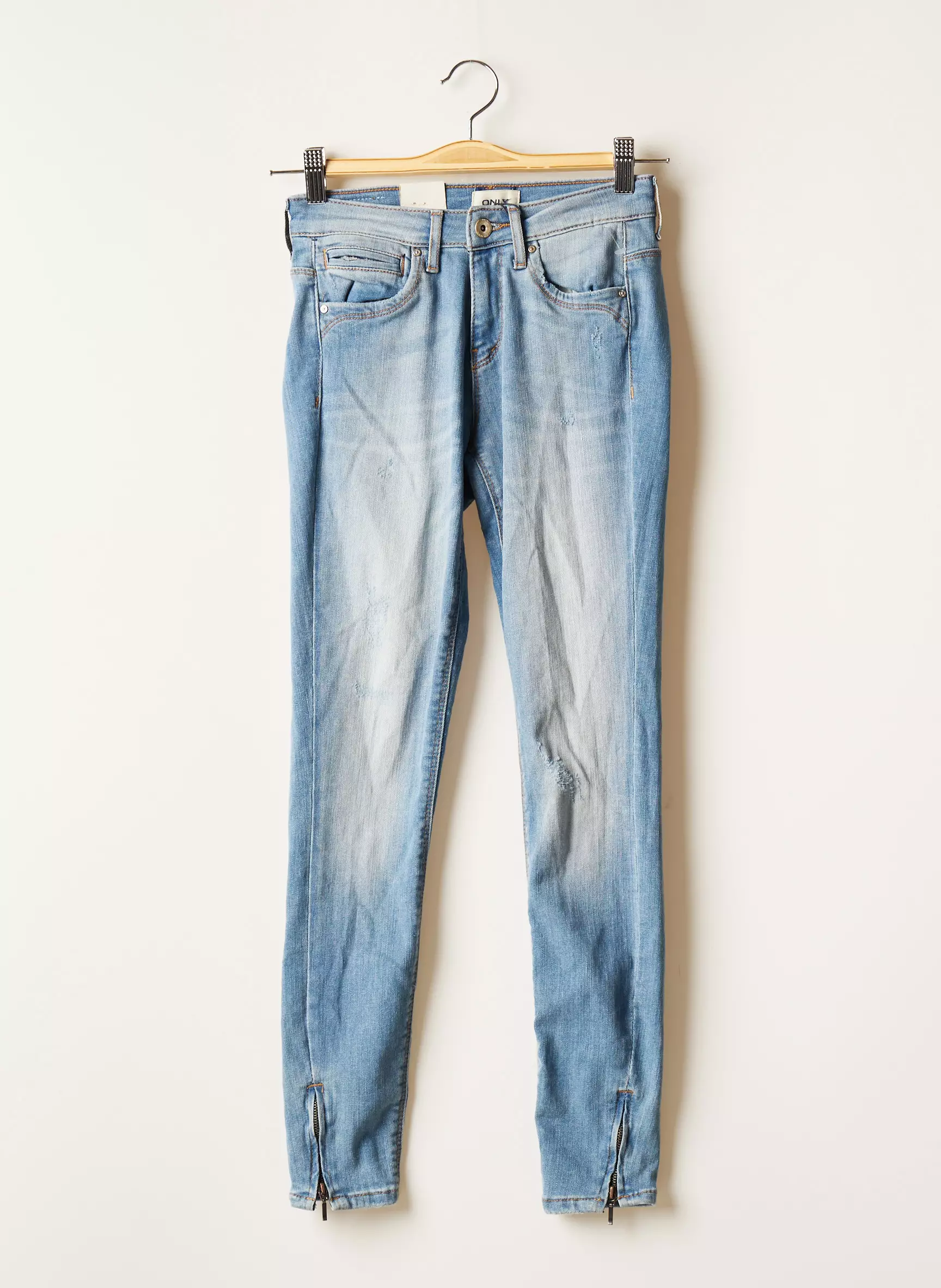 Only Jeans Skinny Femme couleur bleu