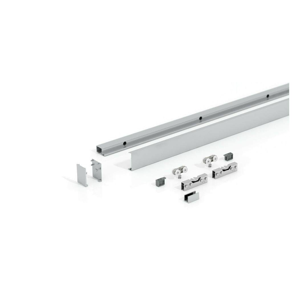 Hadeco Glasschiebetür Hadeco Slimline SoftClose Glasschiebetür 900 x 2050 mm Satiniert