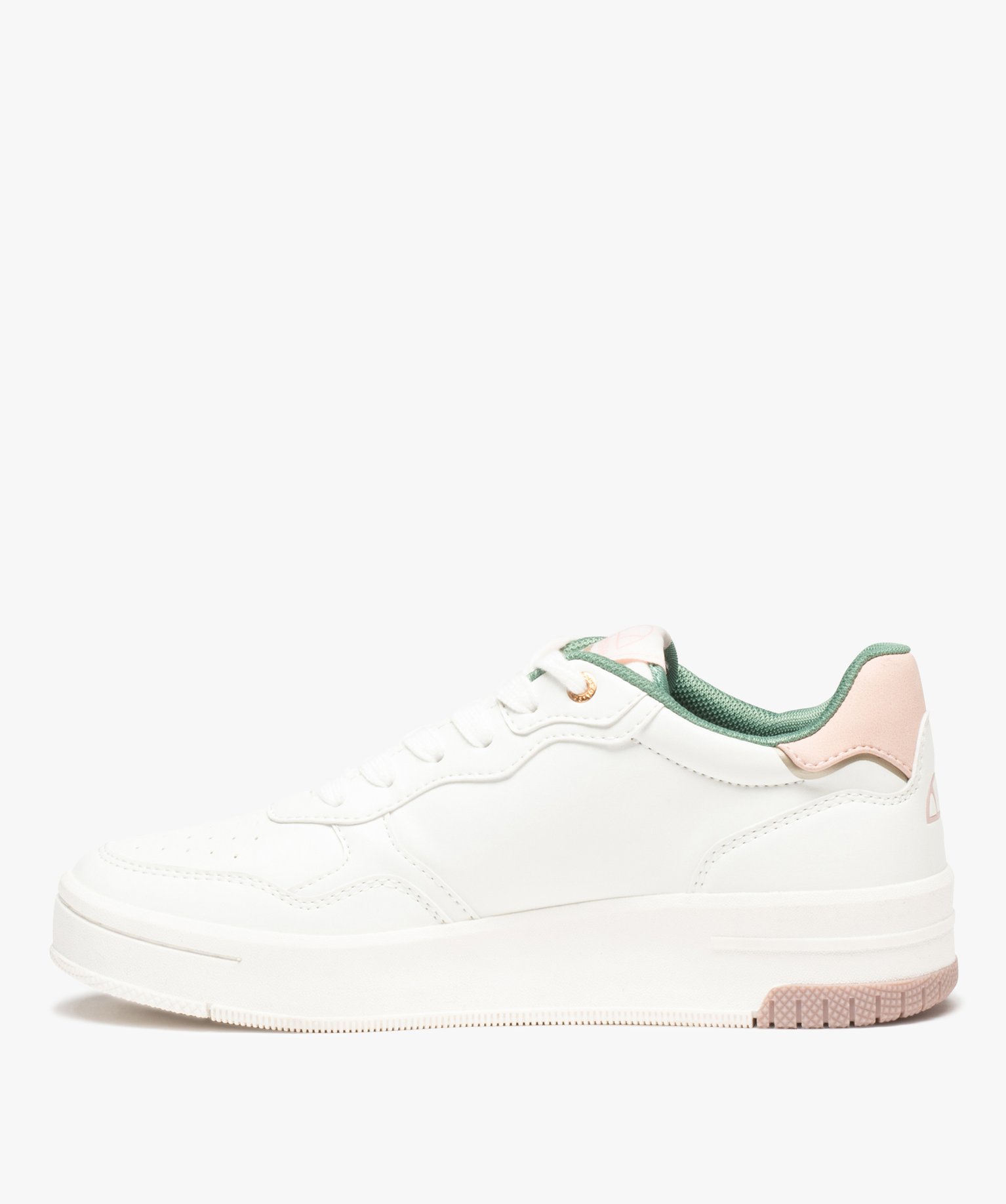 Baskets femme style rétro à bandes colorées - Ellesse blanc | GEMO