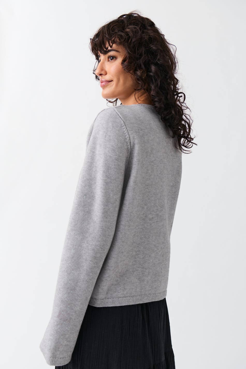 One button knit cardigan