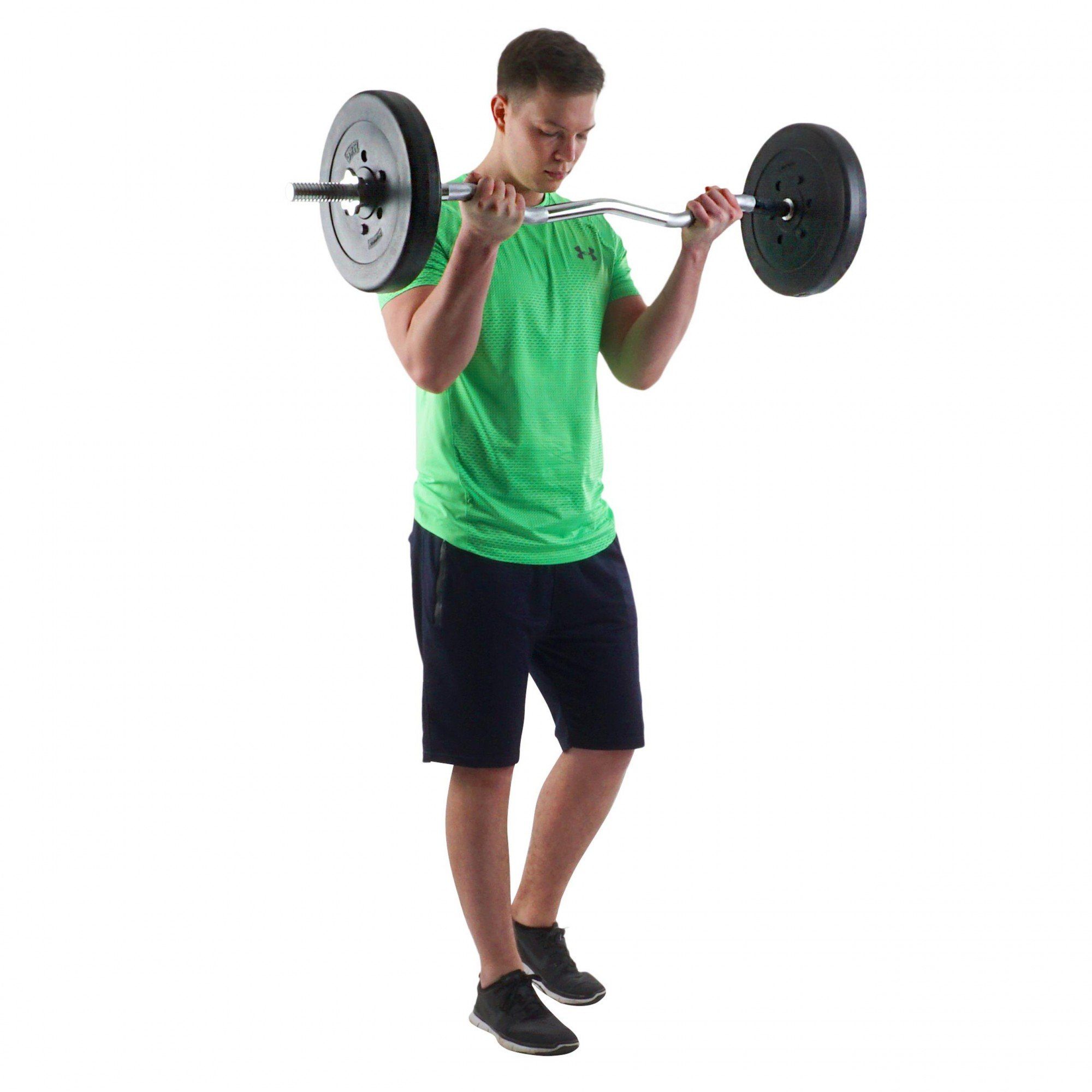 ScSPORTS® Hantelscheiben Set 15 kg Ø 30mm Kunststoff Gewichtsscheiben Gewichte, (10000148-tlg)