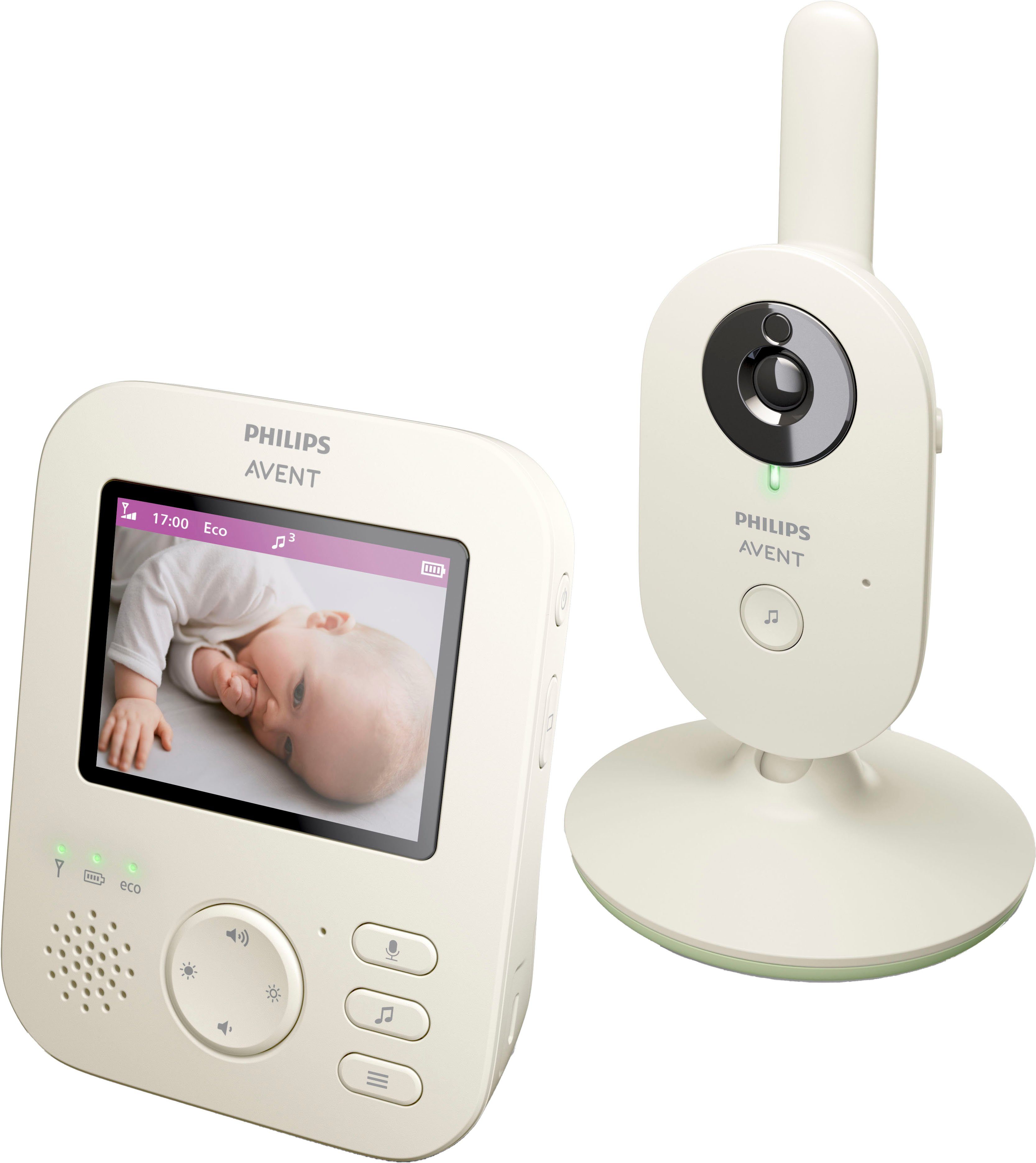 Philips AVENT Babyphone Advanced SCD882/26 Video, mit Farbbildschirm, Reichweite von 300 Metern und Gegensprechfunktion