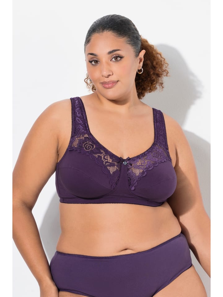 Ulla Popken Entlastungs-BH in aubergine günstig kaufen