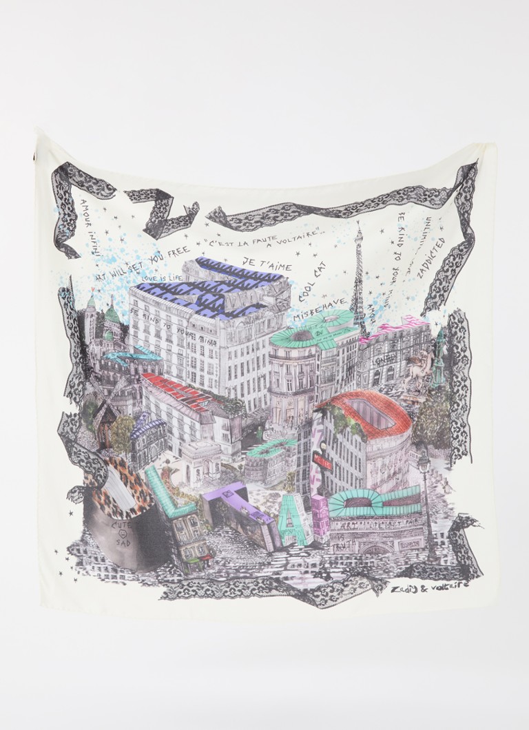Zadig&Voltaire Blondie silkkihuivi 85 x 85 cm