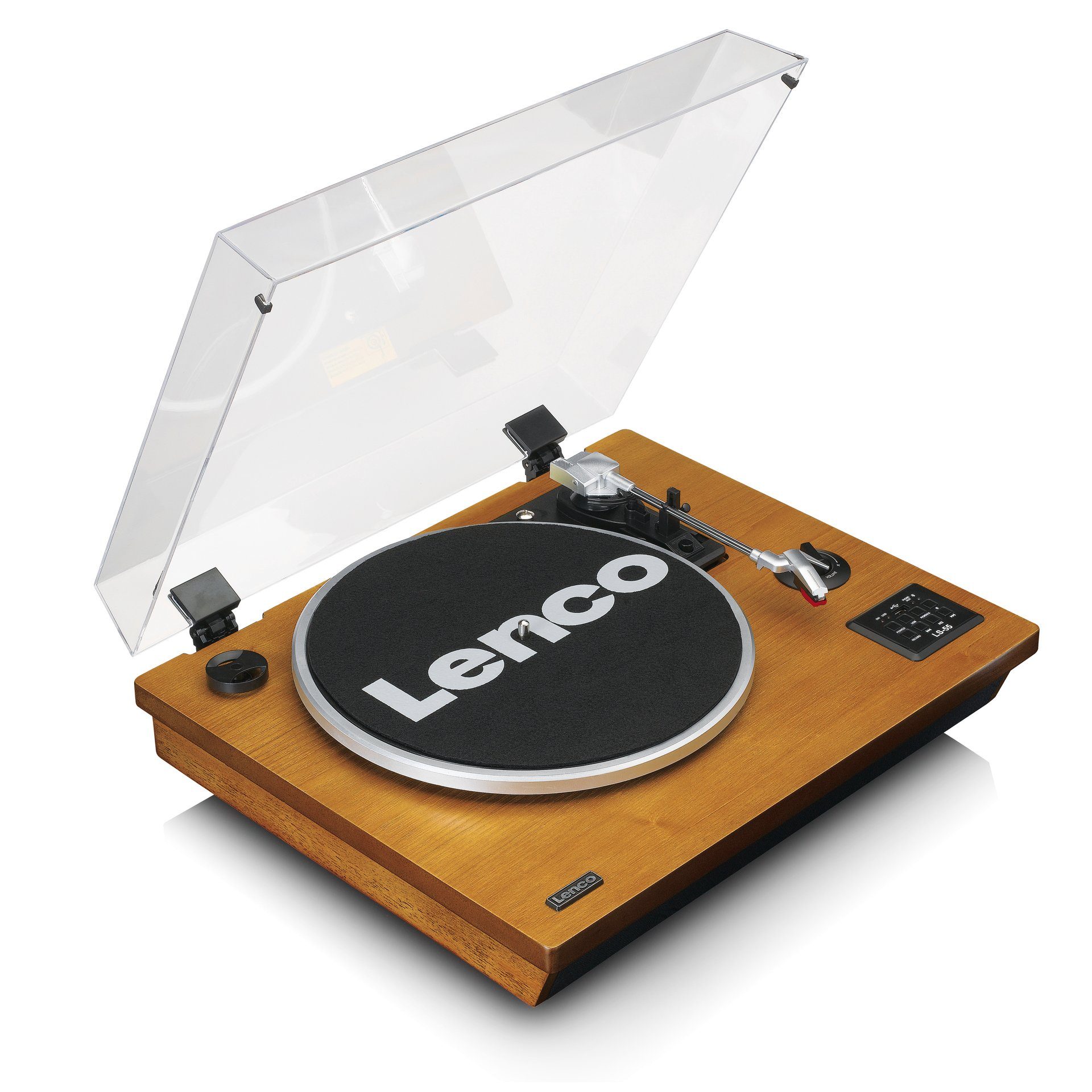 Lenco LS-55WA - BT, USB, MP3, Lautsprecher Plattenspieler
