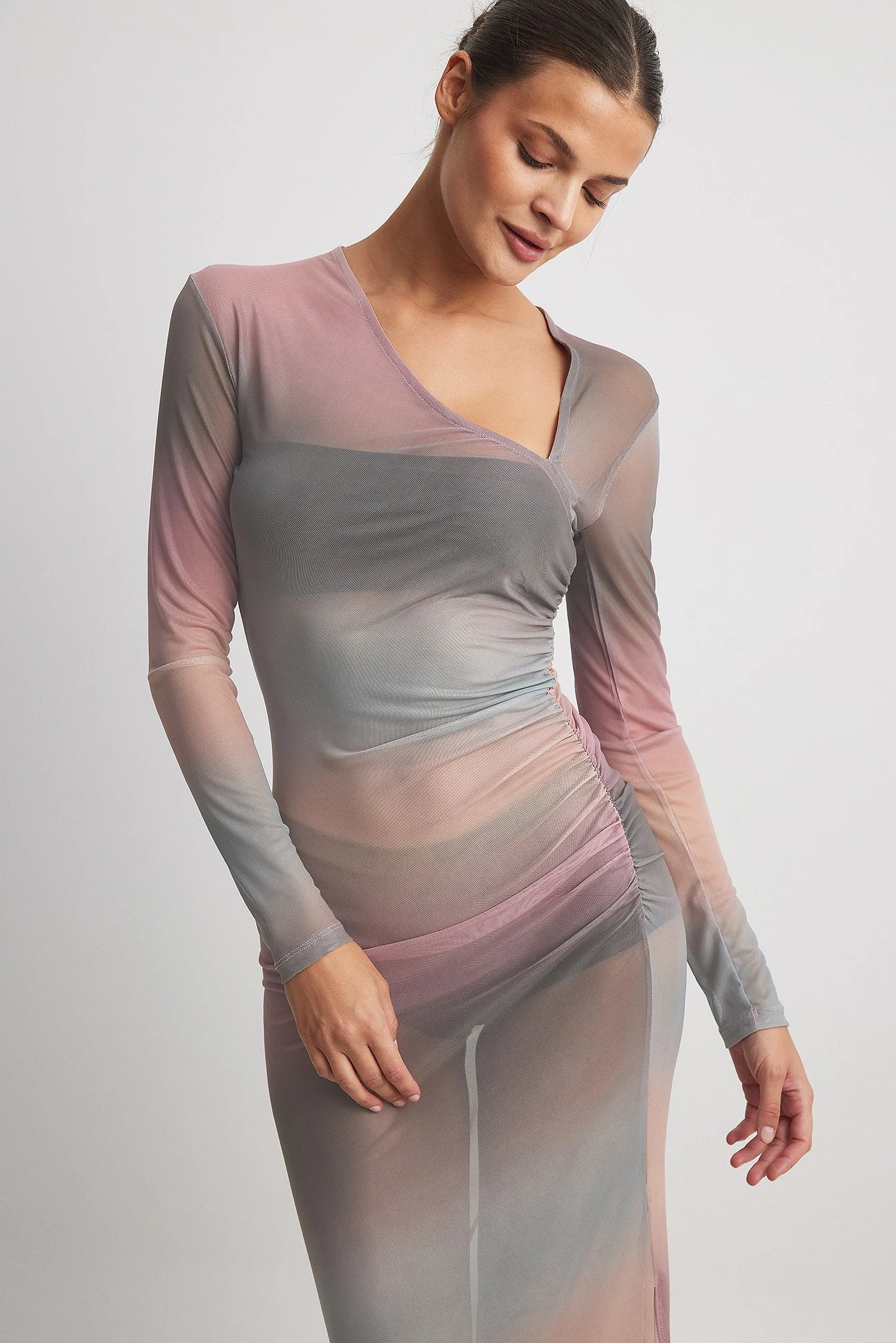 Mesh Maxikleid