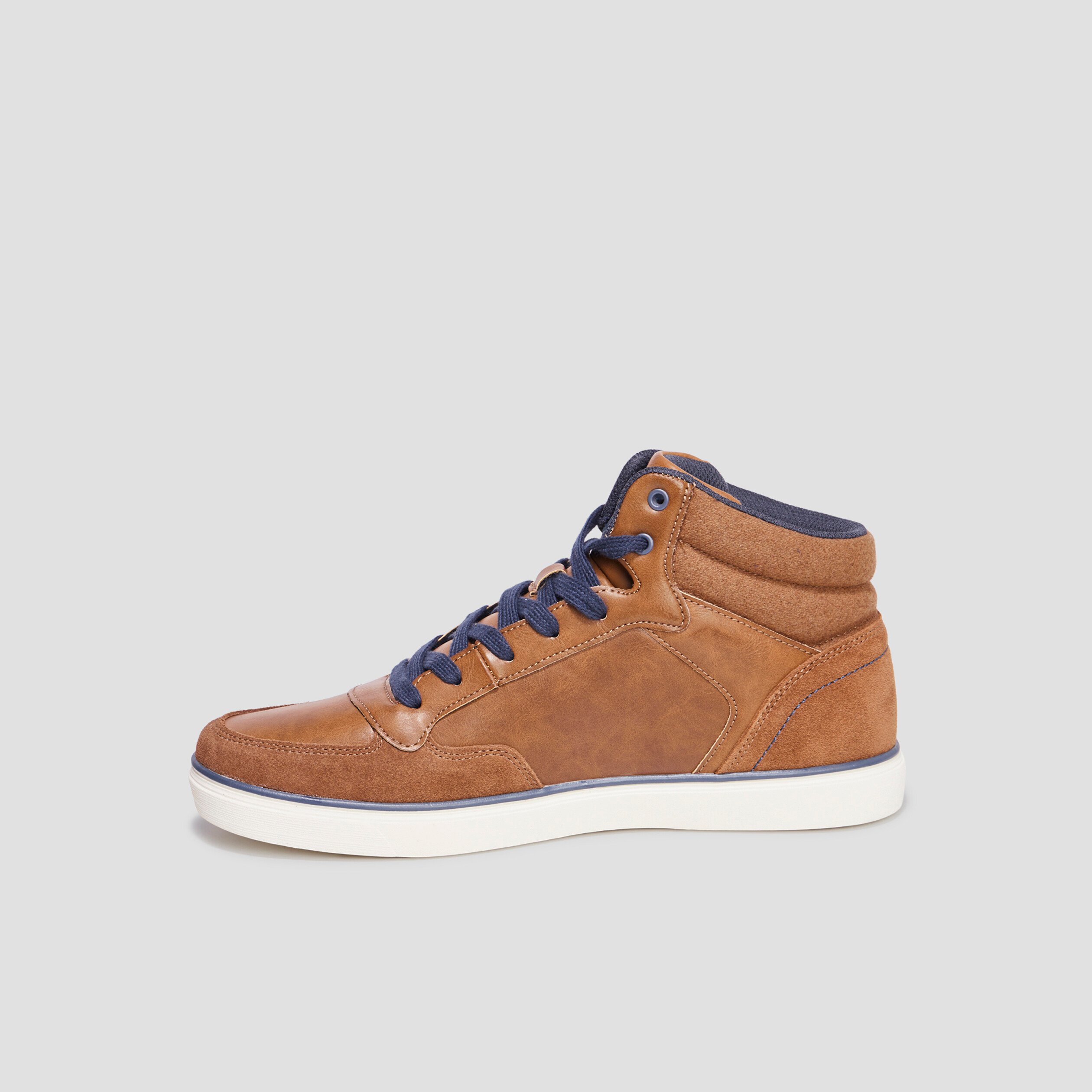 Baskets montantes à lacets Creeks Kibo marron homme | La Halle