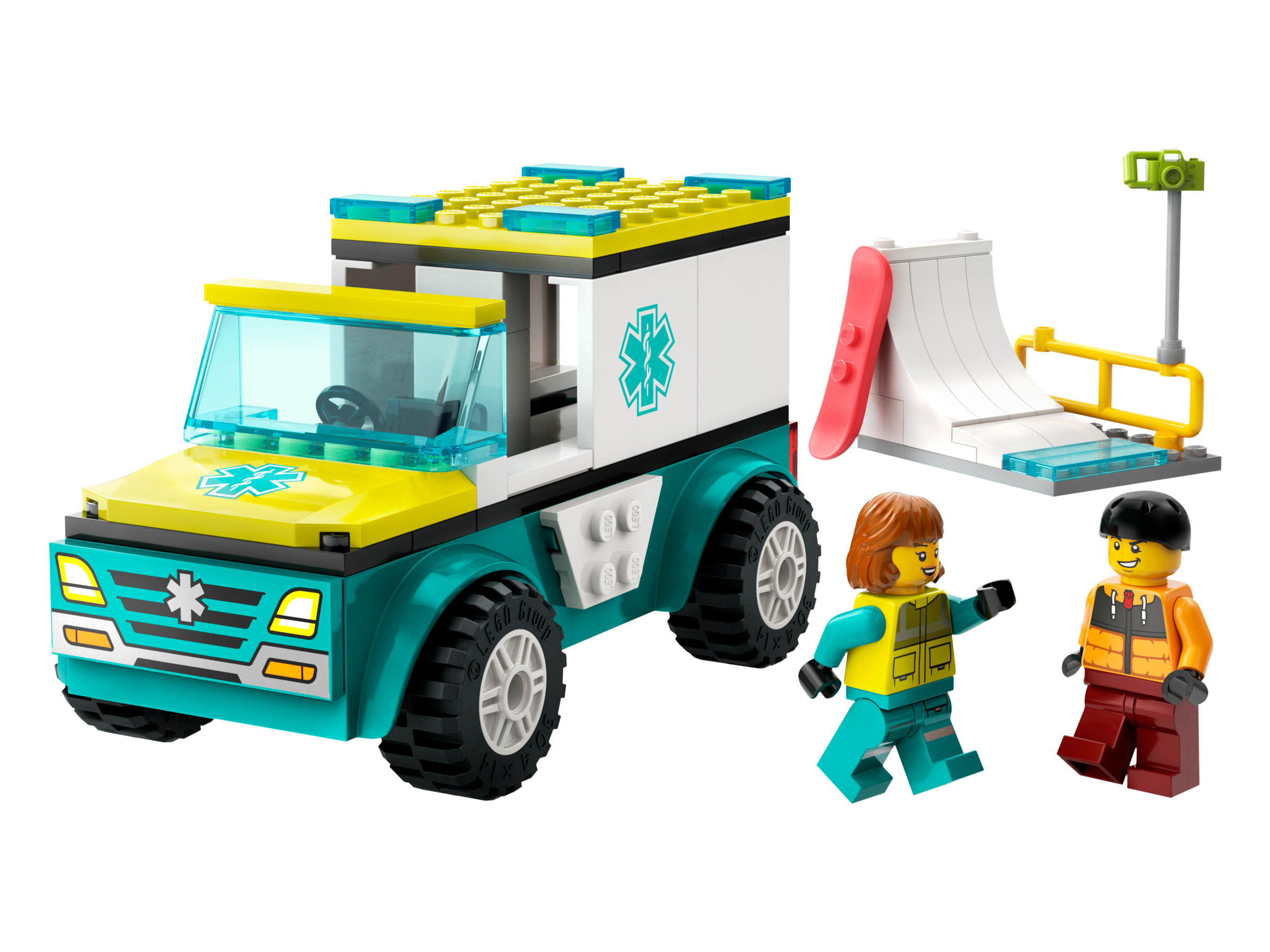 Rettungswagen und Snowboarder 60403