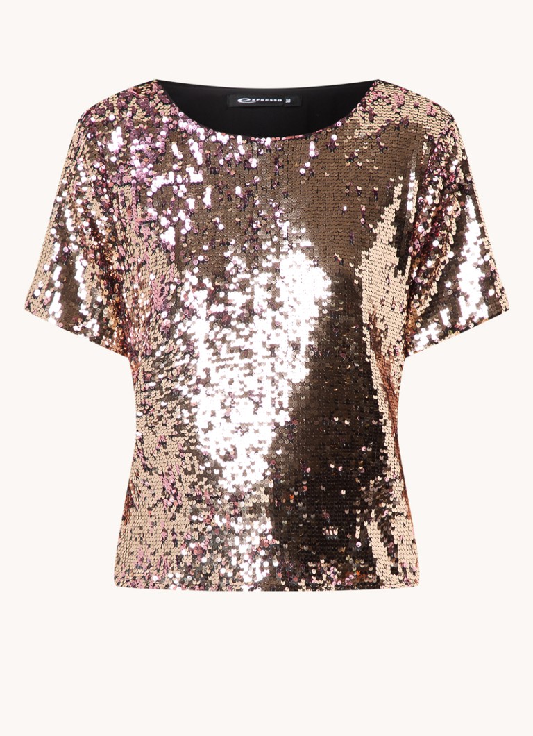Sequined Espresso Top