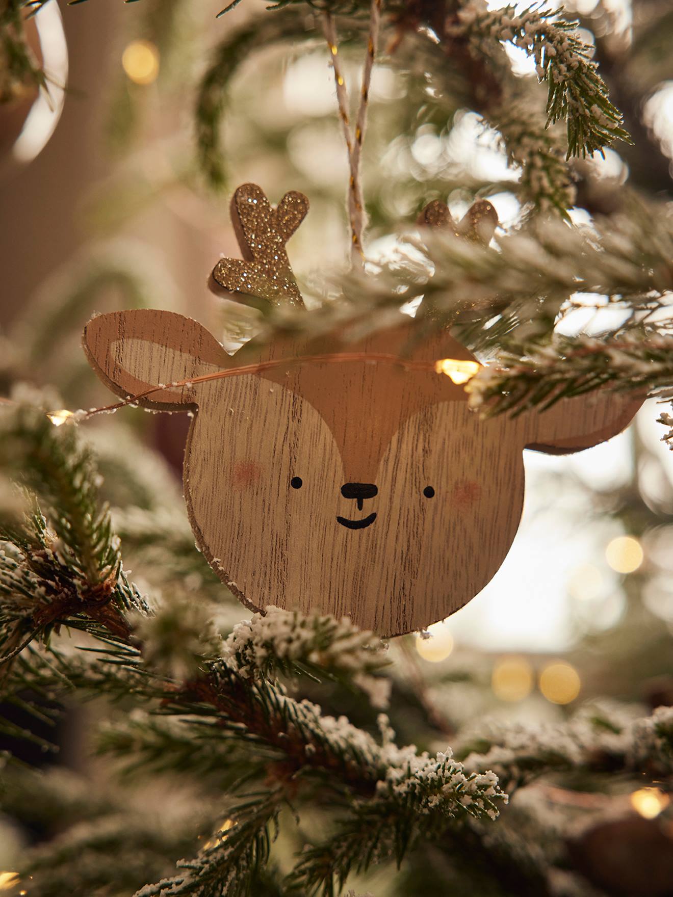 Vertbaudet 6er-Set Weihnachtsbaumdeko - pack natur
