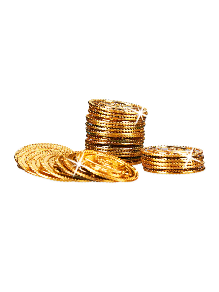 relaxdays 576x Goldtaler in Gold günstig kaufen onesize