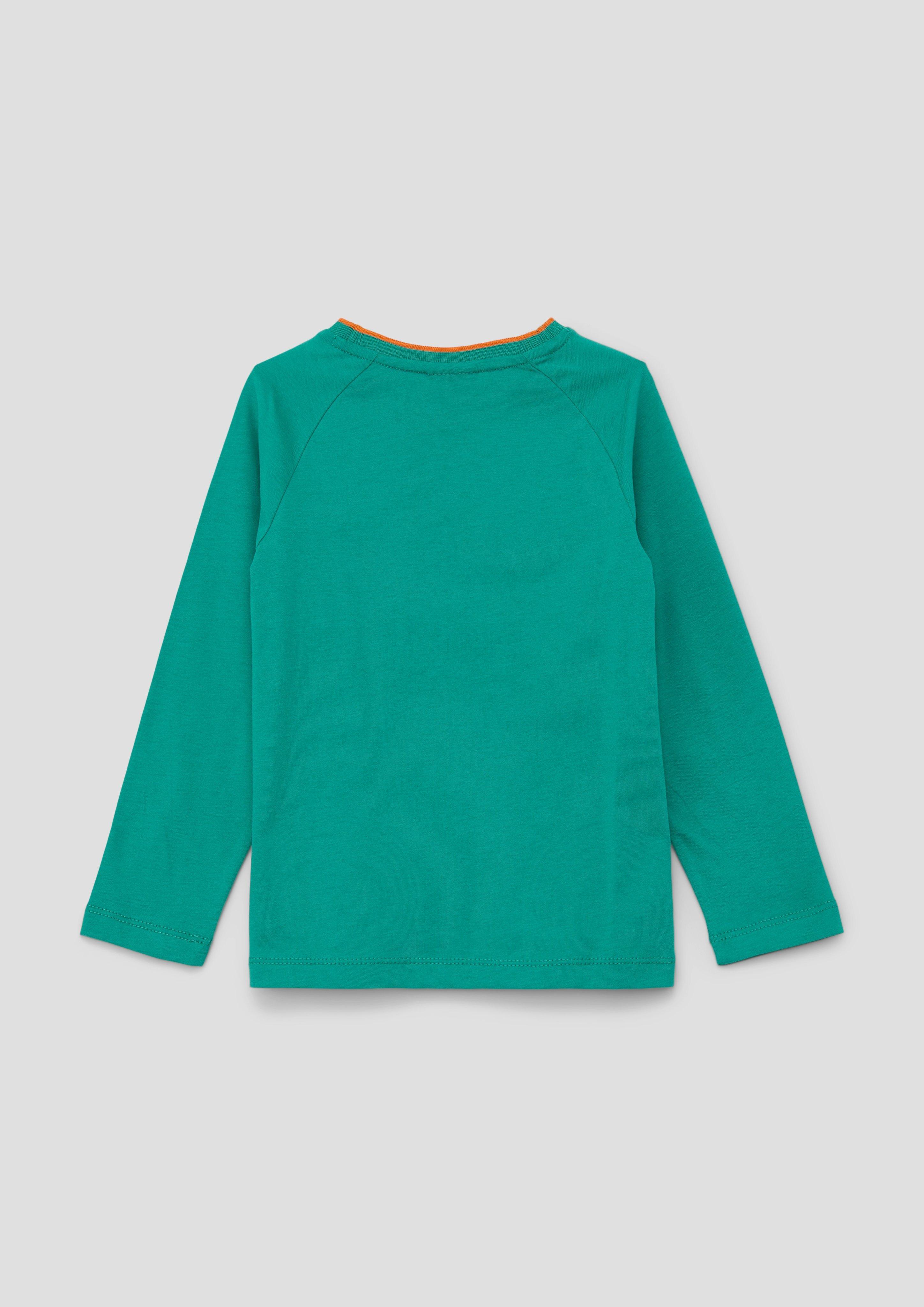 Longsleeve mit gummiertem Schriftprint  2134103-6619