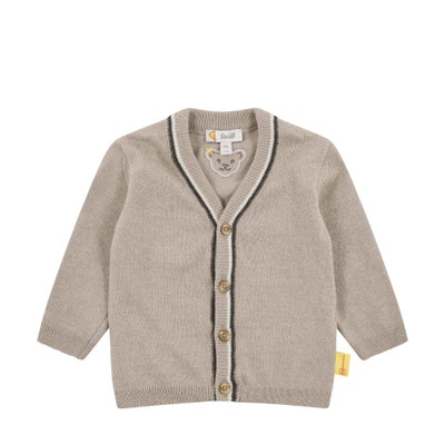 Strickjacke, hellgrau für Jungs