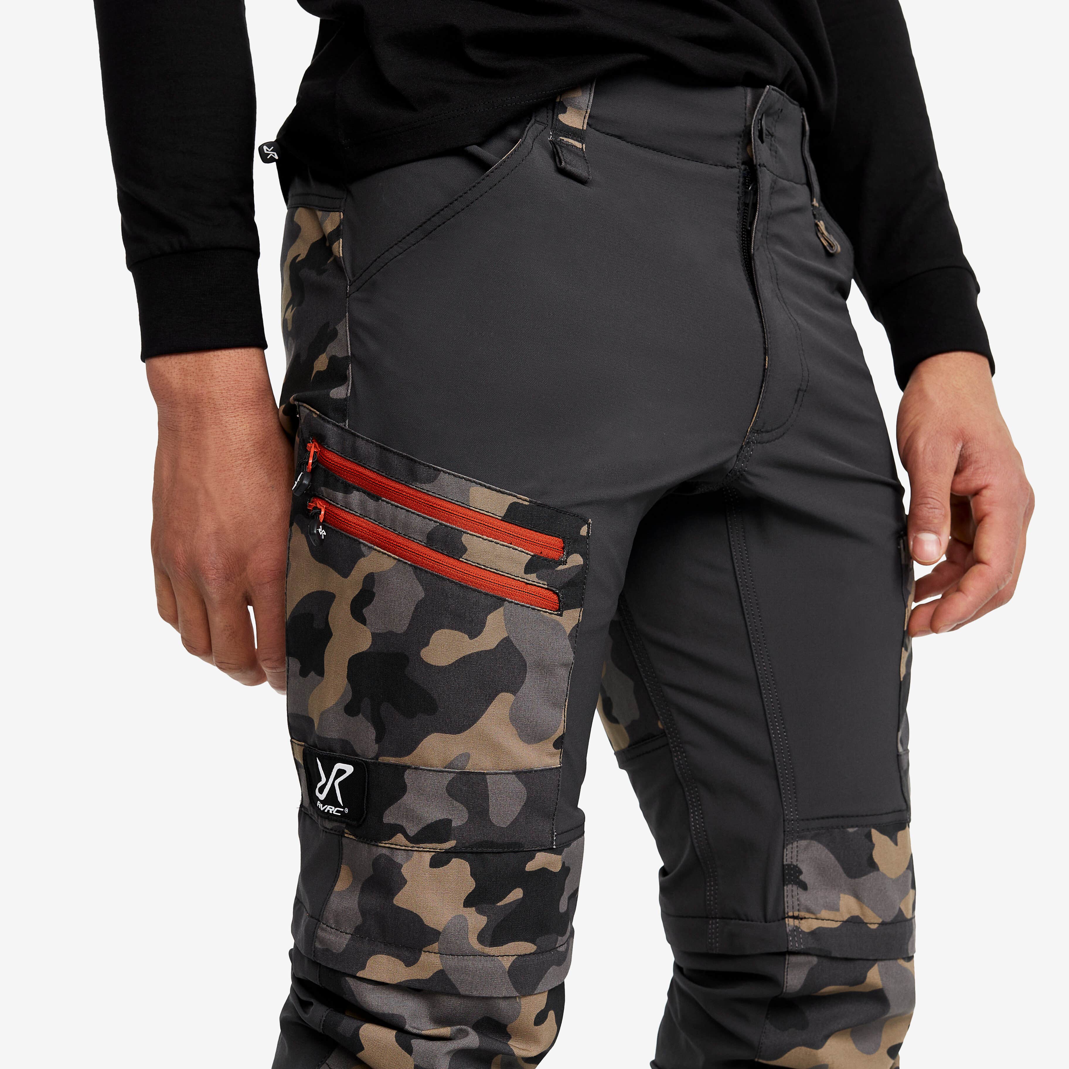 RVRC GP Pro Zip-off Pants Homme Khaki/Anthracite Camo