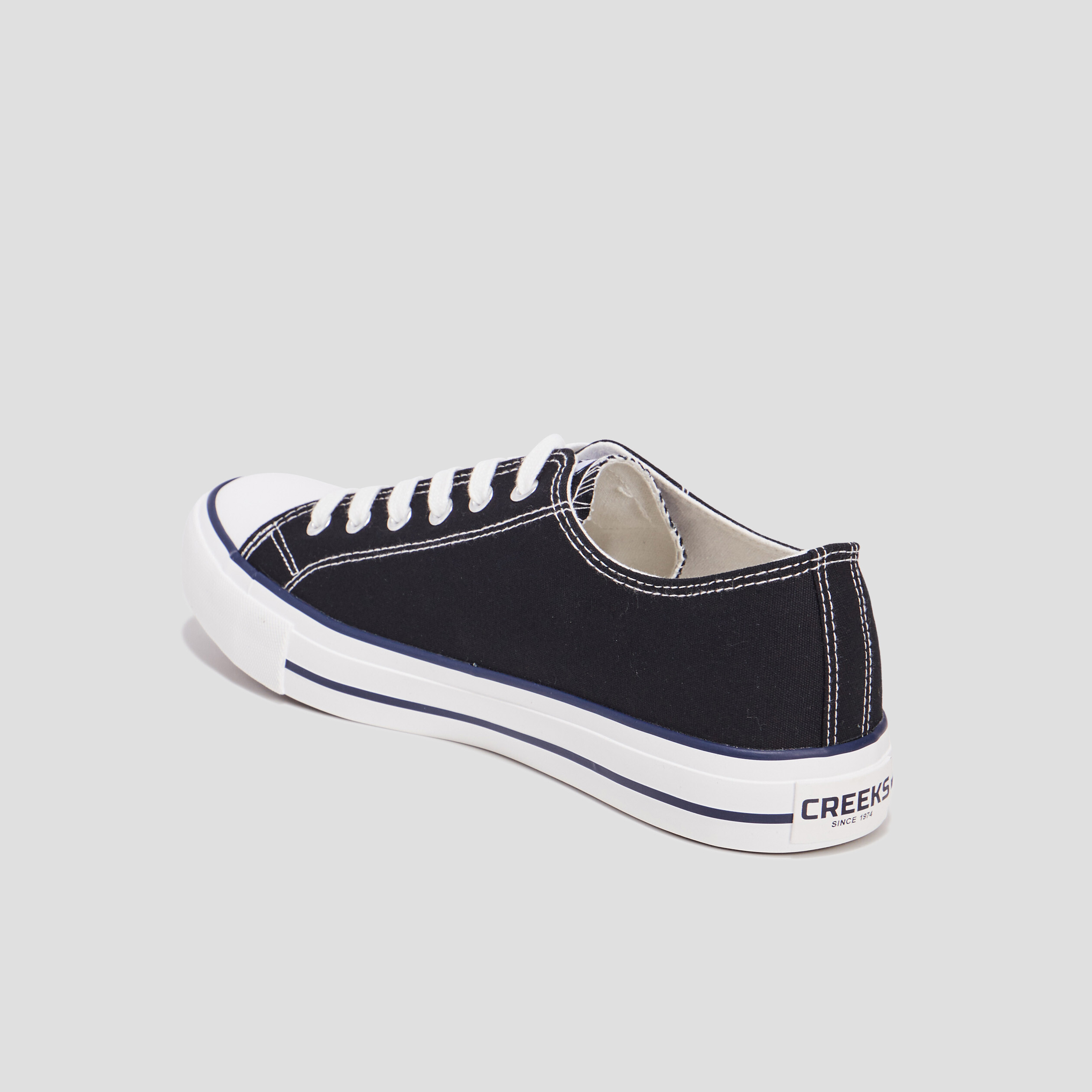 Tennis en toile à lacets Creeks noir homme | La Halle
