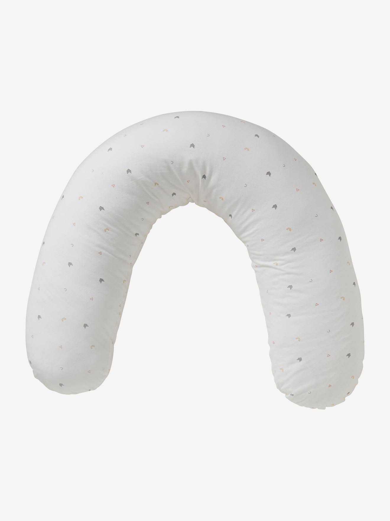 Coussin d'allaitement + housse de protection VERTBAUDET noir imprimé