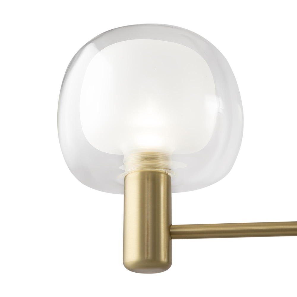 click-licht Hängeleuchte Pendelleuchte Vision in Gold und Transparent E14 3-flammig, keine Angabe, Leuchtmittel enthalten: Nein, warmweiss, Hängeleuchte, Pendellampe, Pendelleuchte