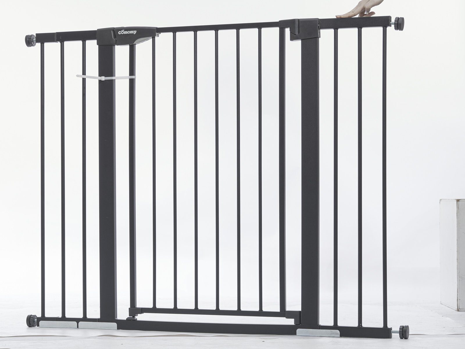 Comomy Türschutzgitter, Babygitter Schutzgitter einstellbar 75~124cm