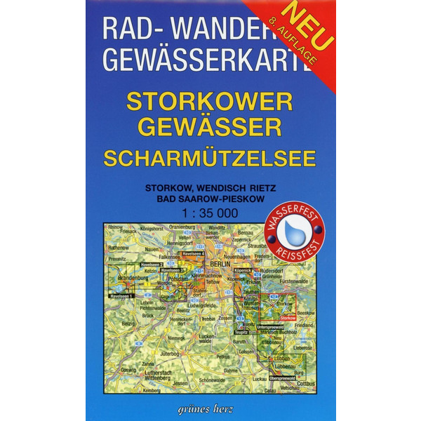RWG-Karte Storkower Gewässer - Scharmützelsee 1 : 35 000 - Wanderkarte