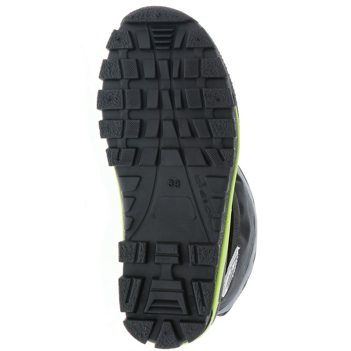 SERAK Kinder Jungen Mädchen gefütterter Winterstiefel Snowboots Klettverschluss schwarz