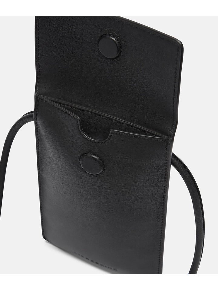 LIEBESKIND BERLIN Leder-Handytasche in Schwarz - (B)11 x (H)18 cm günstig kaufen onesize