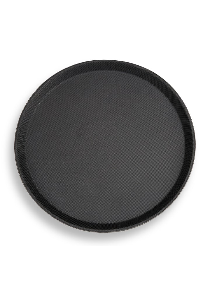 relaxdays Gastro Tablett in Schwarz - Ø 35 cm günstig kaufen onesize